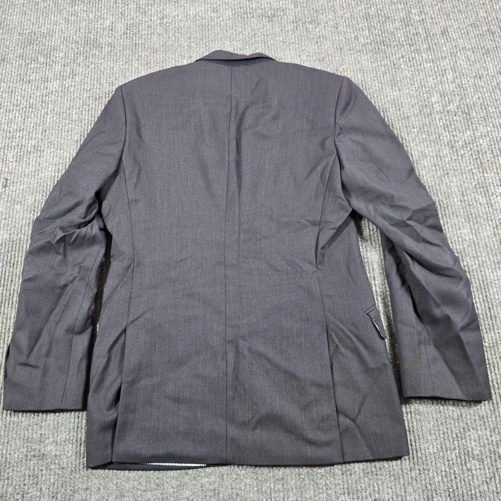 Banana Republic Blazer Mens 40R Gray Wool Tailored Fit Lined Single Breasted